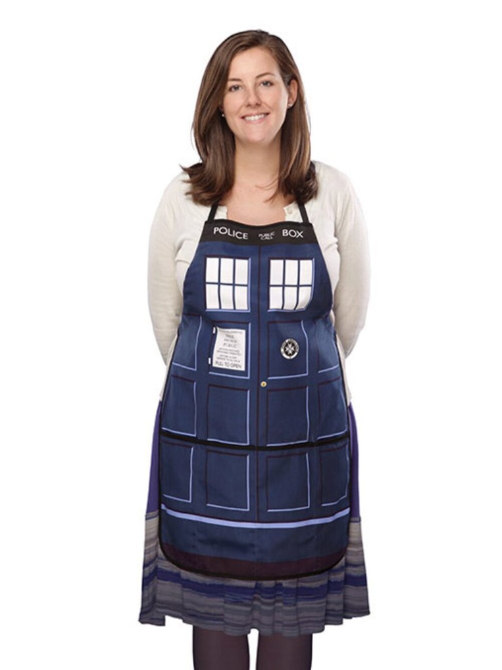 New NIP BBC / THINK GEEK Doctor Who Tardis Apron